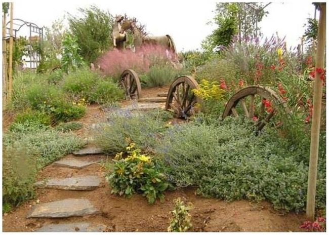 Weathered Wood Frames Natural Garden