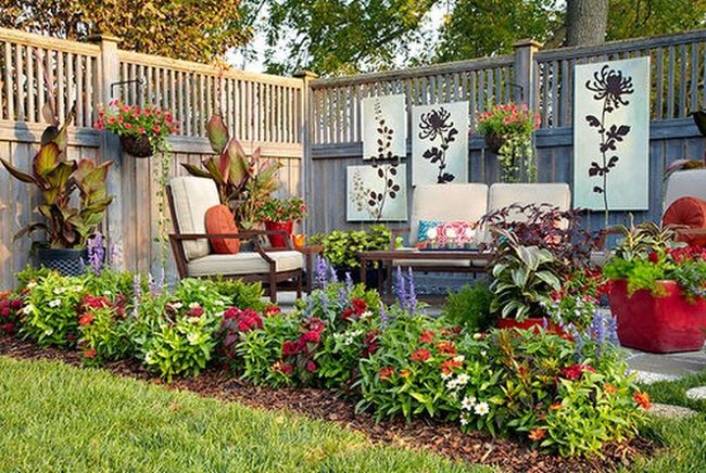 Blooming Patio Seating Nooks