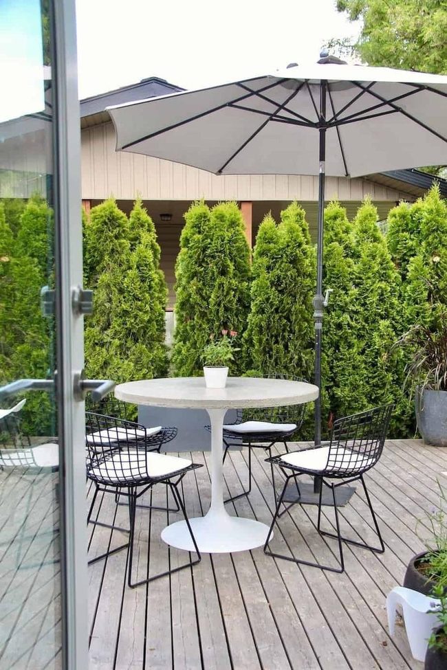 Raw Concrete Patio Statement