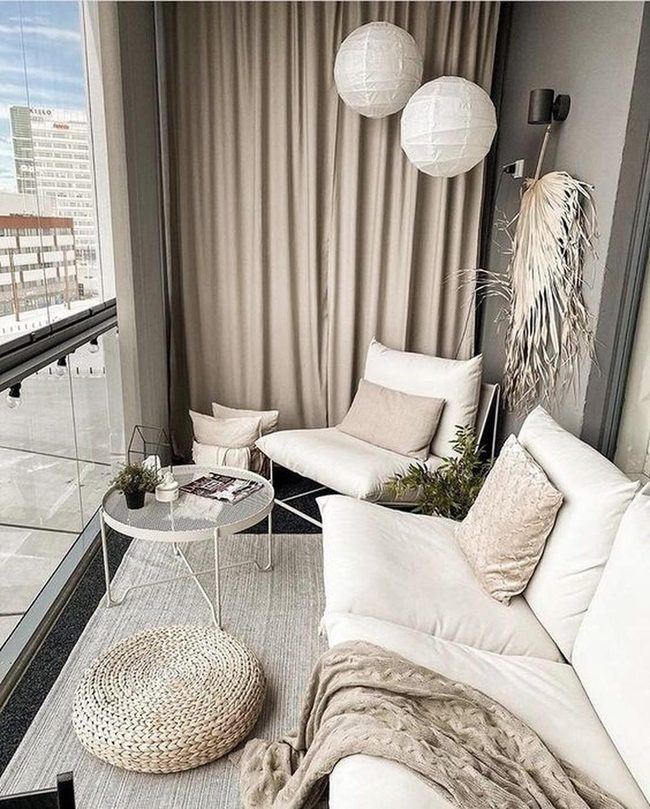 Paper Lanterns Light Urban Balcony