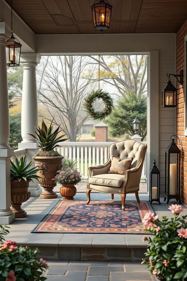 Unmatched Porch Balance Fall Style