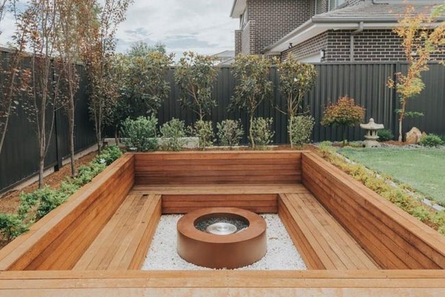 Sunken Fire Pit Gathering Space