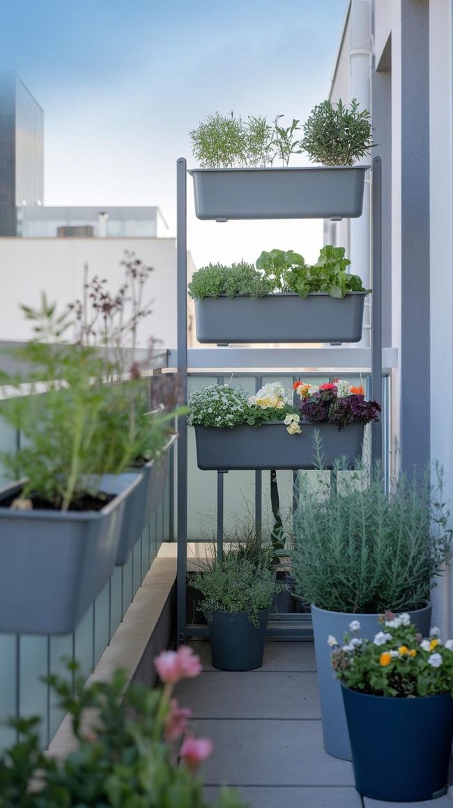 Colorful Pots Growing Everywhere