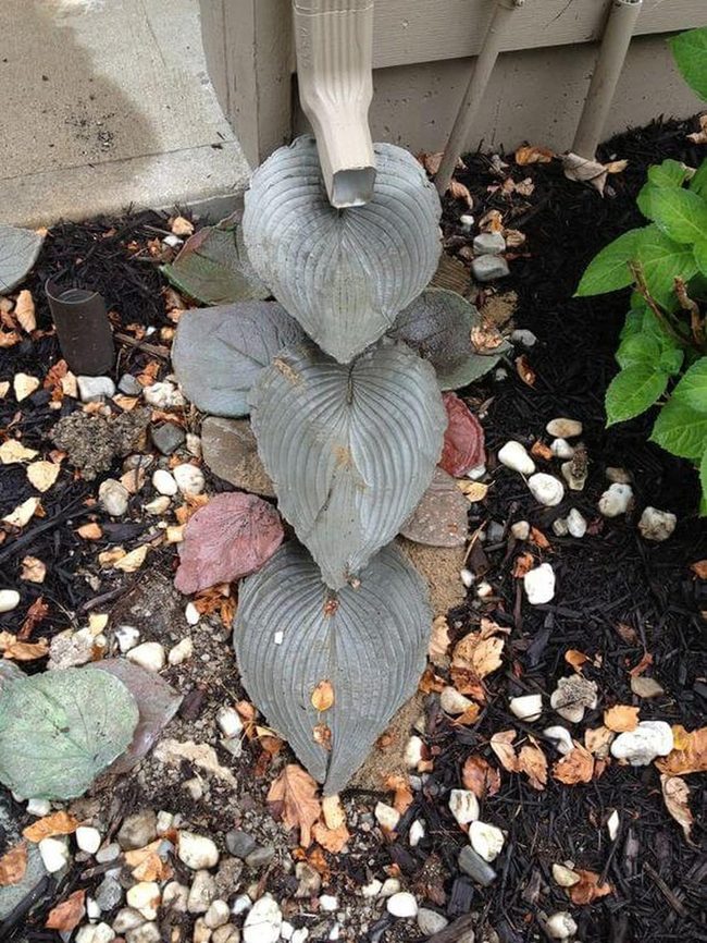 Cascading Leaves Water Garden Sculpture