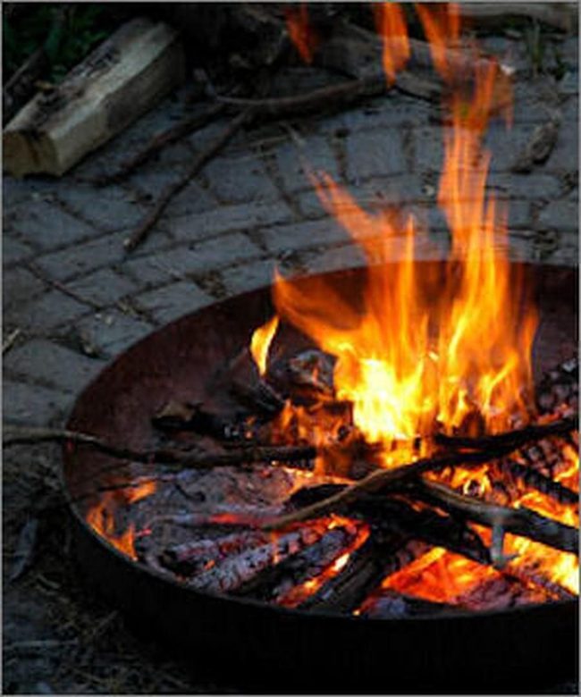 Orange Flames, Gray Brick Gathering