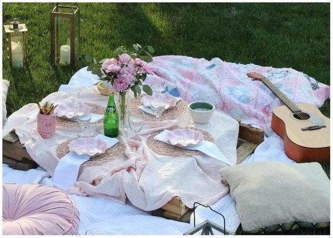 Backyard Picnic Under Leafy Shade