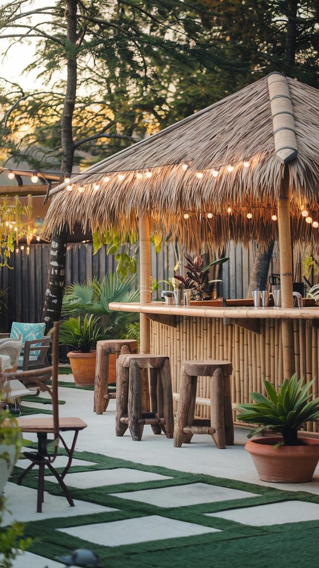 Tiki Bar Tropical Island Escape