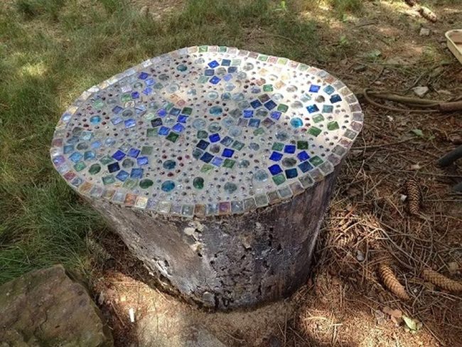 Sparkling Gemstone Tree Stumps