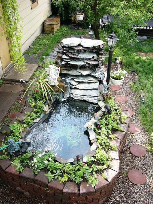 Cascading Waterfall Garden Oasis