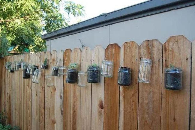 Suspended Glass Jars, Living Green