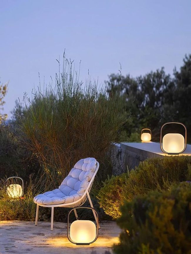Soft Lantern Light Garden Retreat