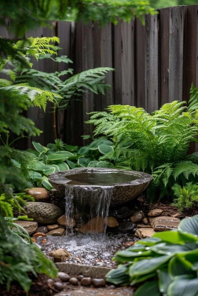 Stone Waterfall Garden Retreat