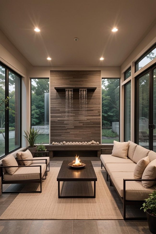 Water Walls Stone Glass