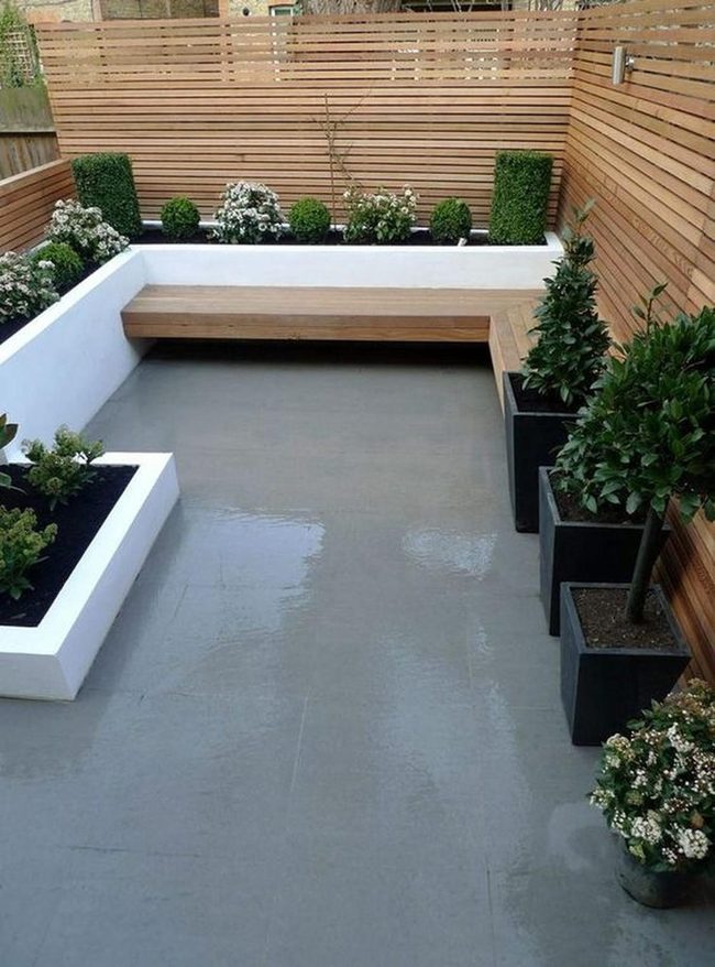Wooden Garden With Neutral Tones