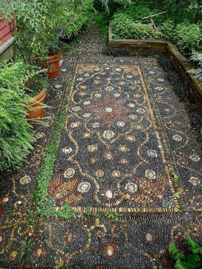 Black Stone Garden Pathways