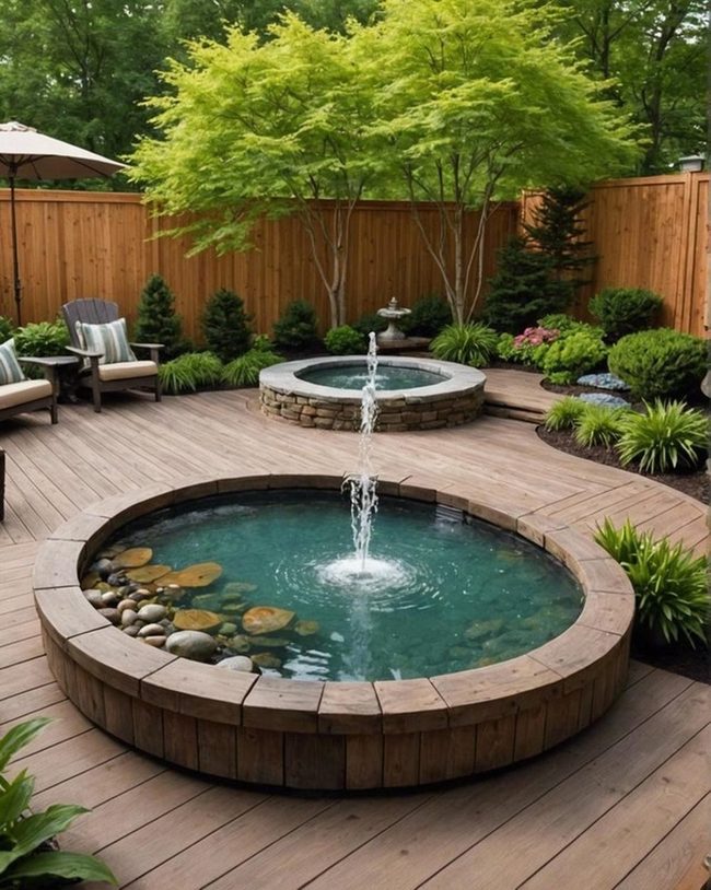 Water Feature Stone Garden
