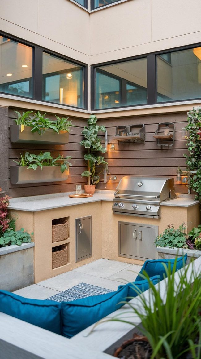 Corner Bbq Layout Ideas