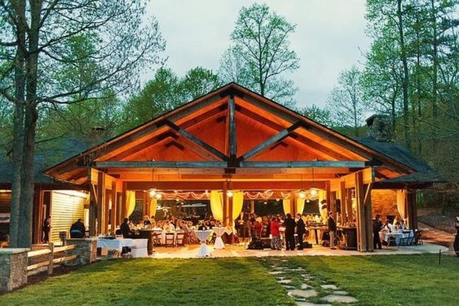 Open Wooden Pavilion For Gatherings