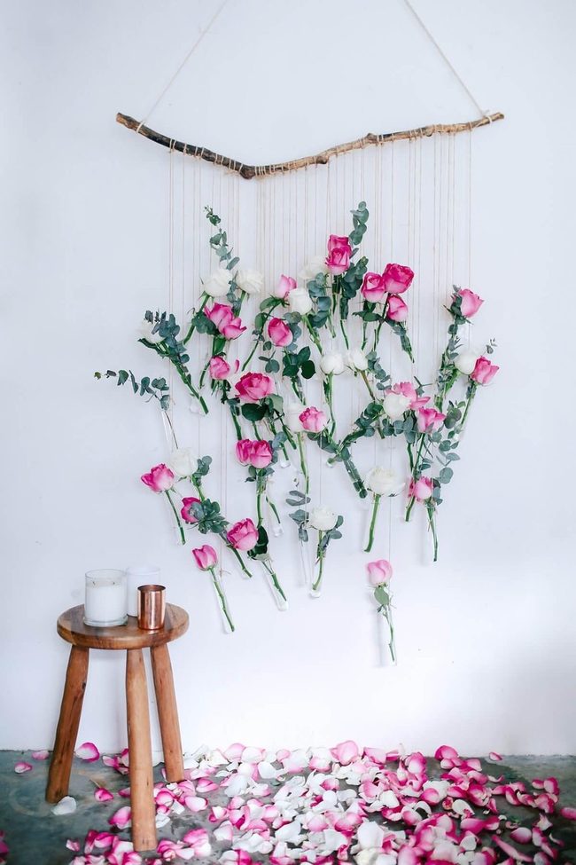 Rose Garden String Installation