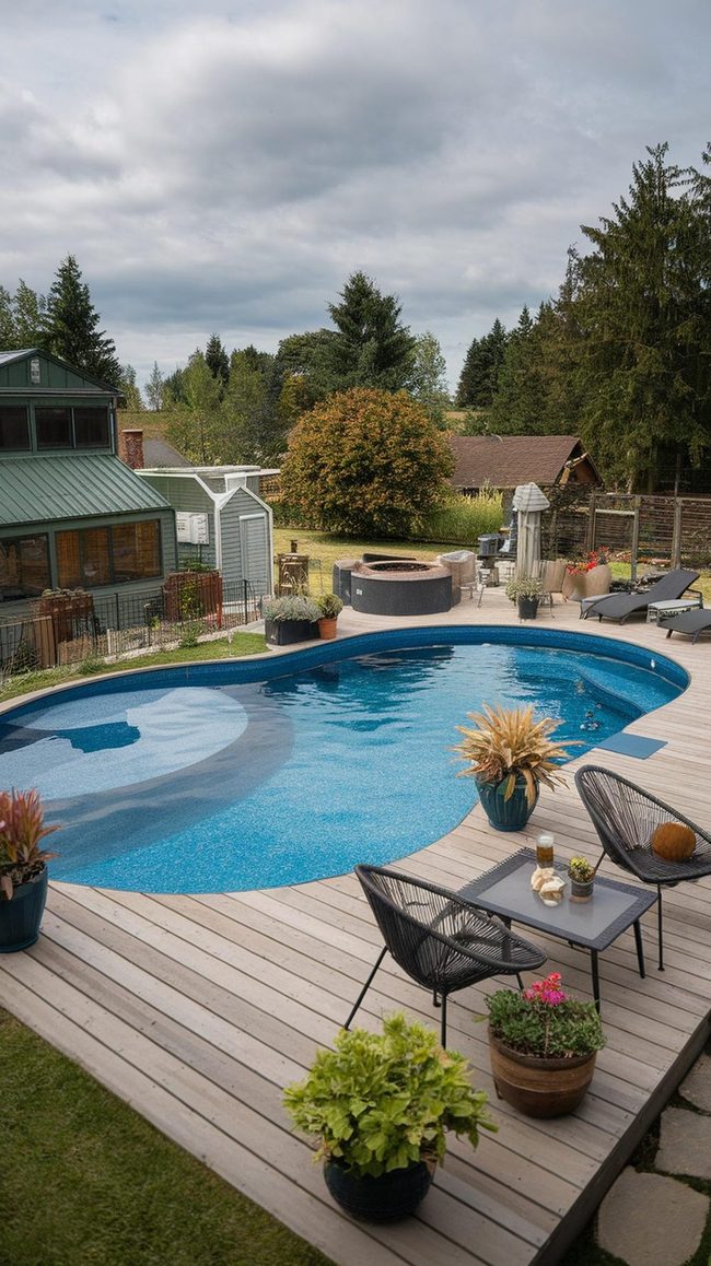 Stacked Concrete Block Pool