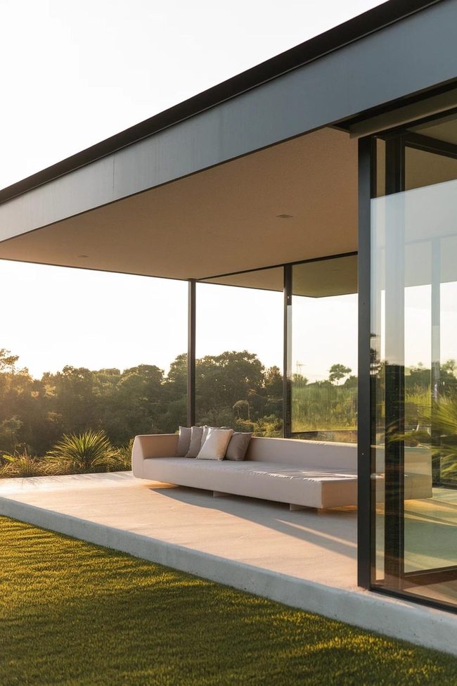 Floating Roof Patio Design