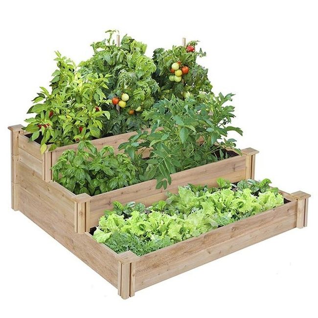 Cedar Tiered Garden Bed