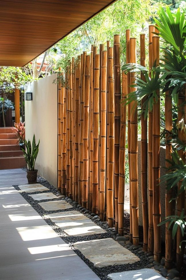 Green Bamboo Backyard Screening