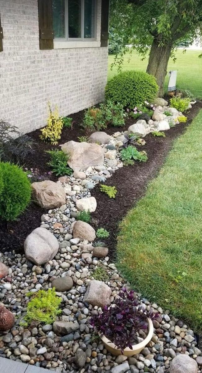 River Rock Garden Border