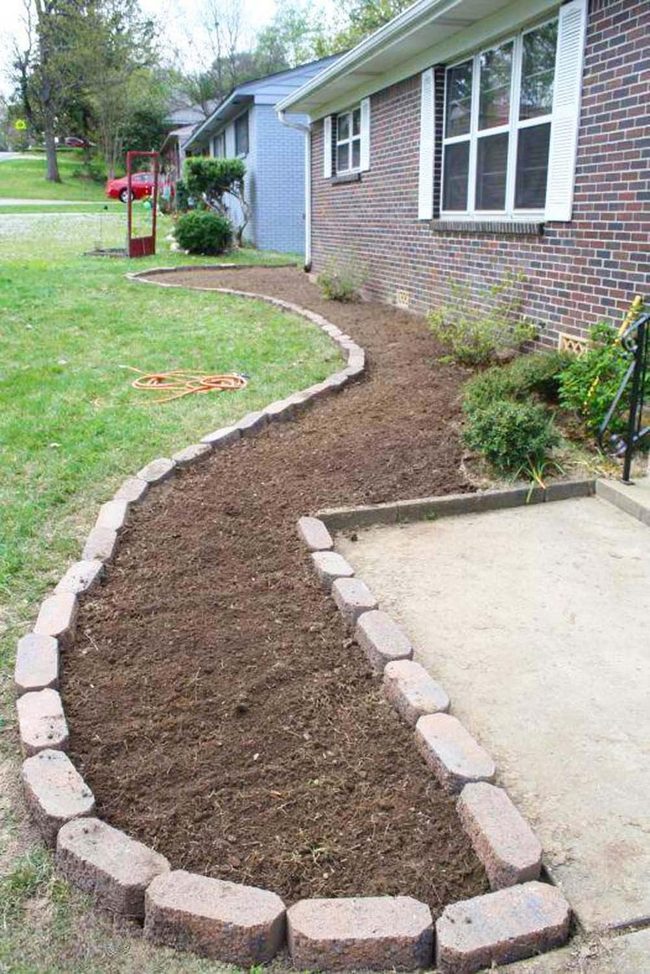Brick Garden Beds Foundation