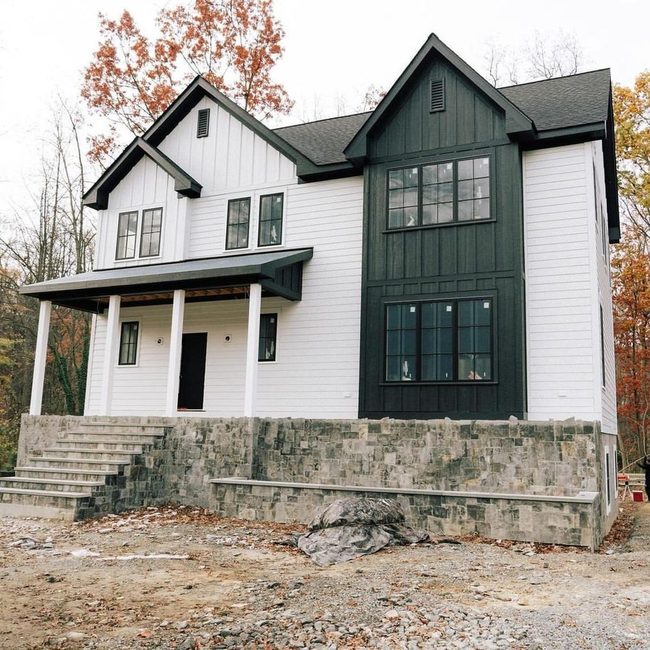 White And Black Modern Farmhouse