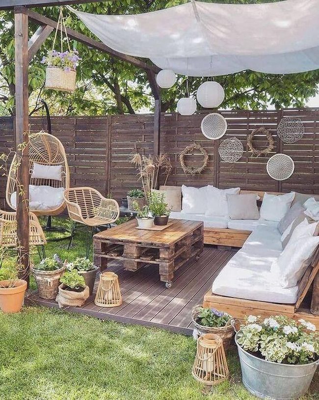 Colorful Outdoor Living Room