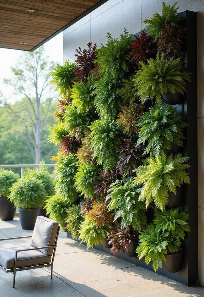 Green Walls With Cascading Vines