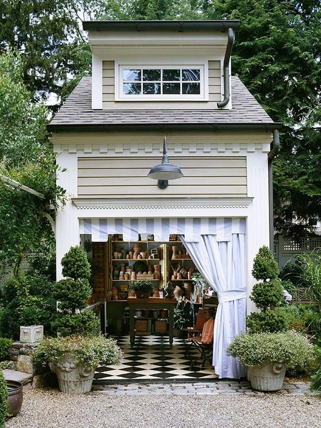 Black And White Checkered Artist Studio