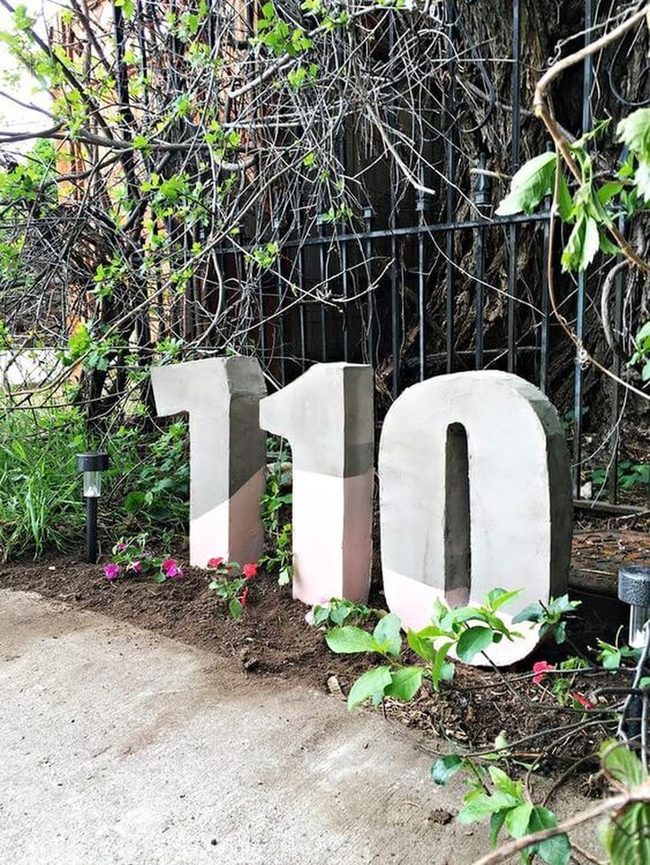 Concrete Numbers, Garden Backdrop