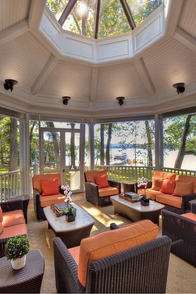 Skylit Pavilion With Landscape Views