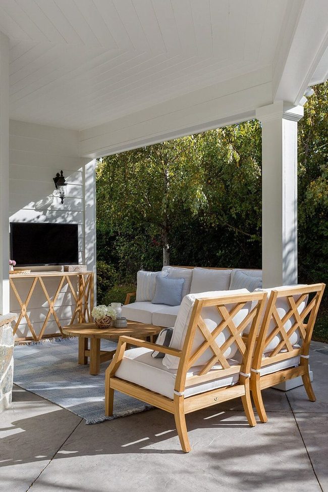 Weatherproof Backyard Television Screen