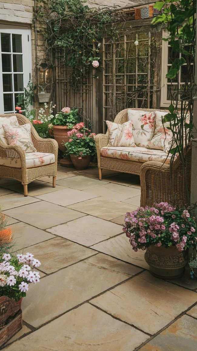 Flagstone Meets Warm Grain Blend