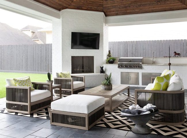 Covered Outdoor Living Rooms