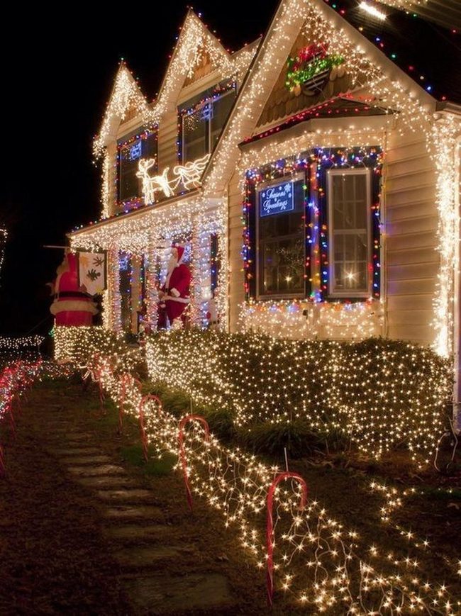 Sparkling White Lights Frame Home