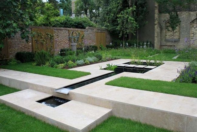 Cascading Water Garden Edges