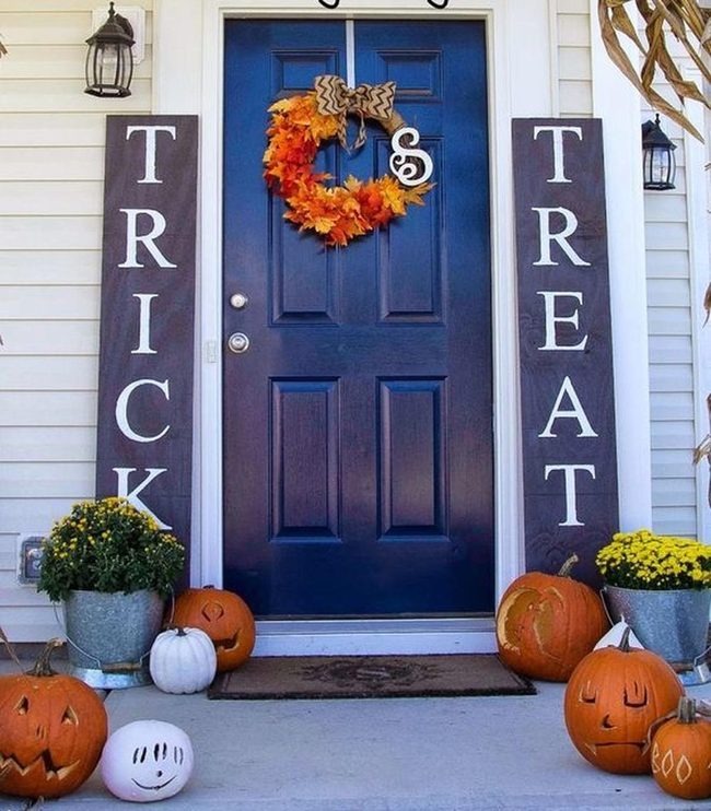 Blue Door Halloween Welcome