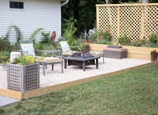 Pea Gravel Beach Garden Oasis
