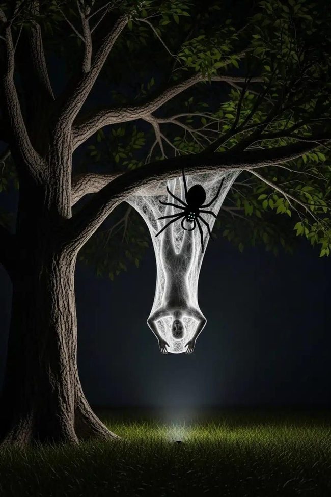 White Webbed Upside Down Mannequin