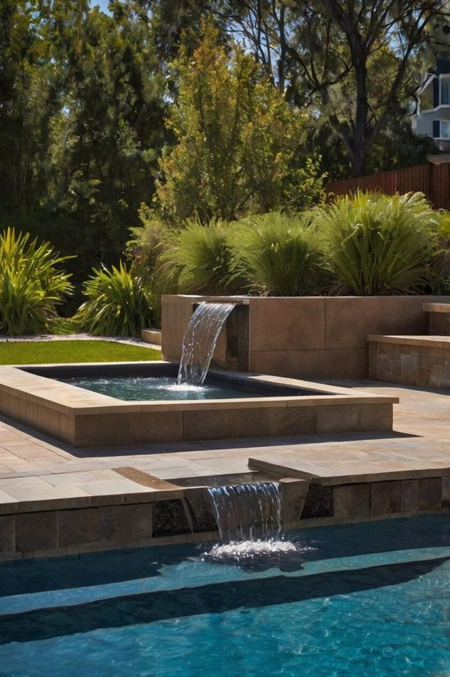 Shimmering Water Jets Transform Pools