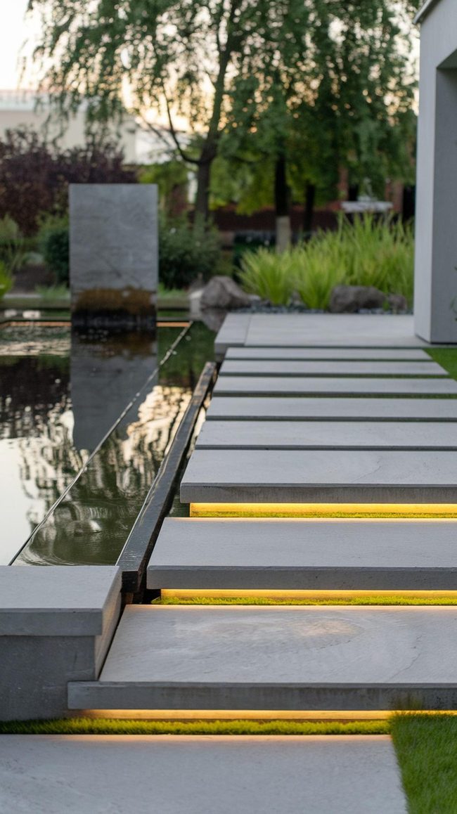 Floating Pathways with Glowing Steps