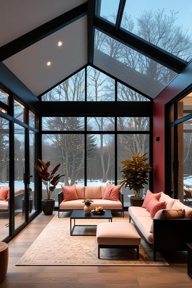 Black Chrome Frame Architecture