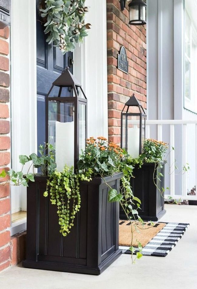 Blue Door Red Brick Welcome