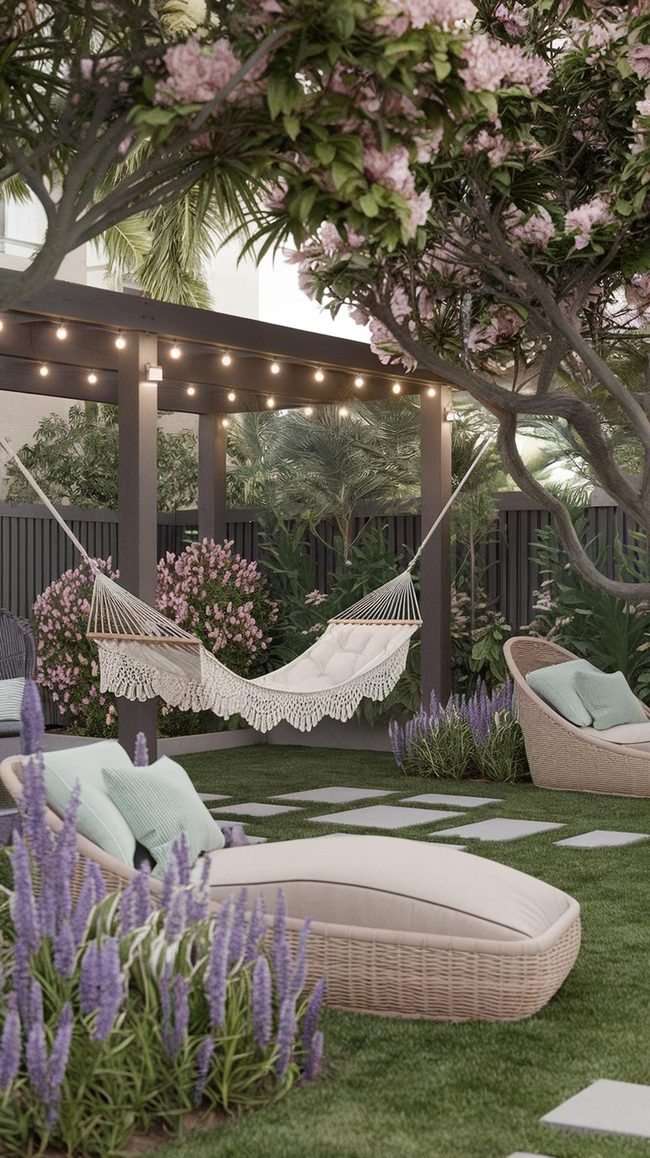 Hammock Haven Surrounded By Blooms