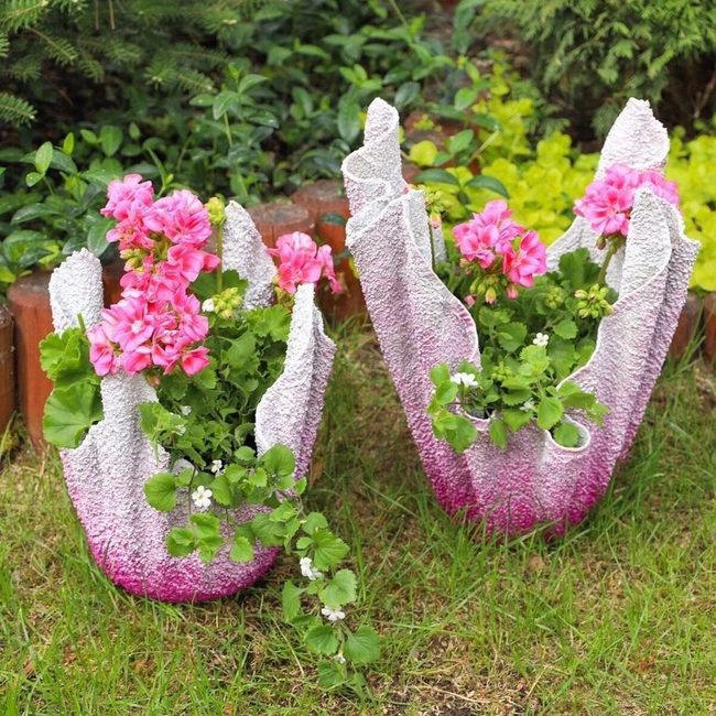 Concrete Towel Planters For Gardens