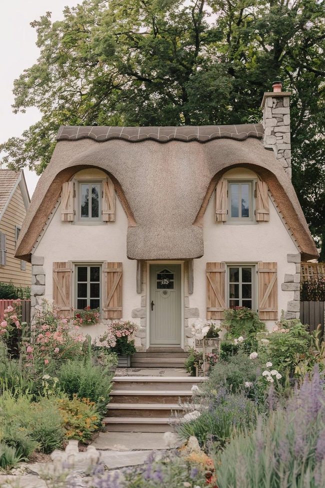 Thatched Roof Storybook House